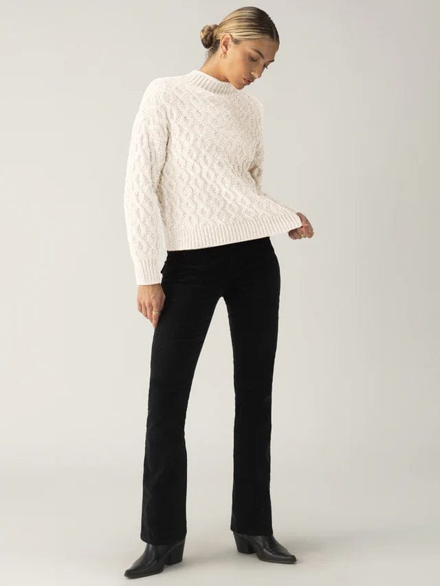 Sanctuary Sweater Cable Mock Neck Sweater