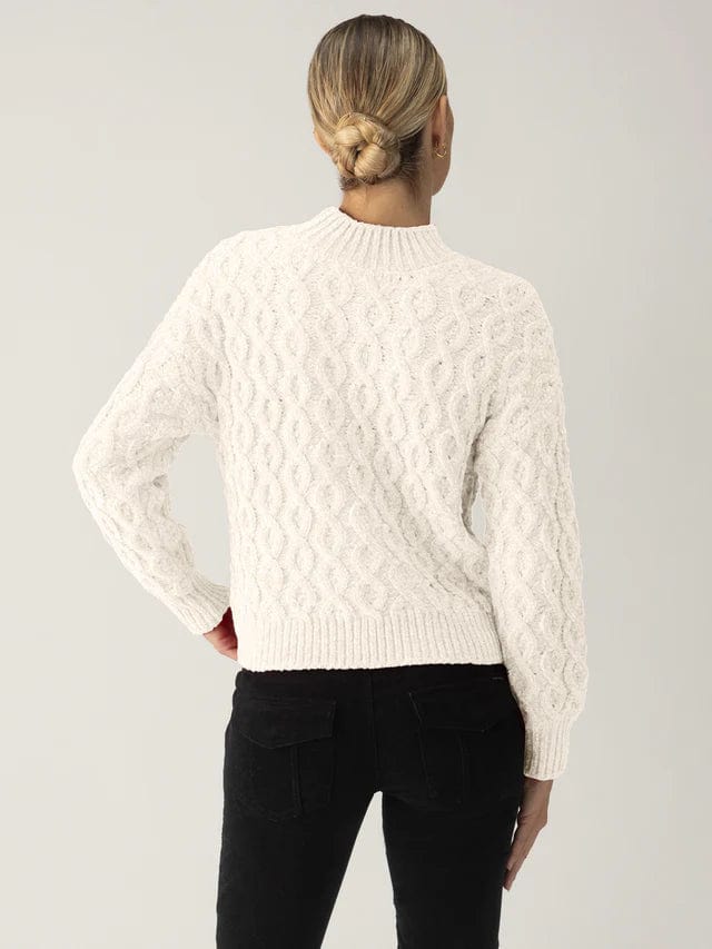 Sanctuary Sweater Cable Mock Neck Sweater