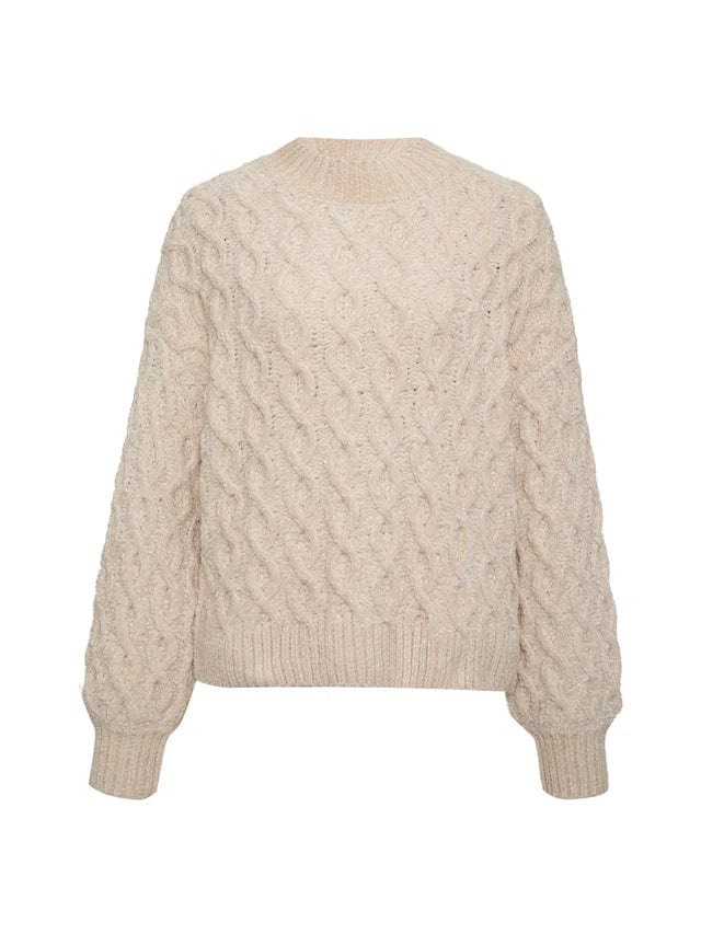 Sanctuary Sweater Cable Mock Neck Sweater