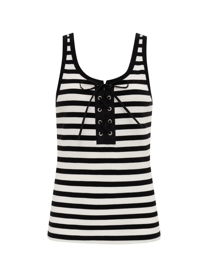 Sanctuary Tank Go-To Lace Up Tank