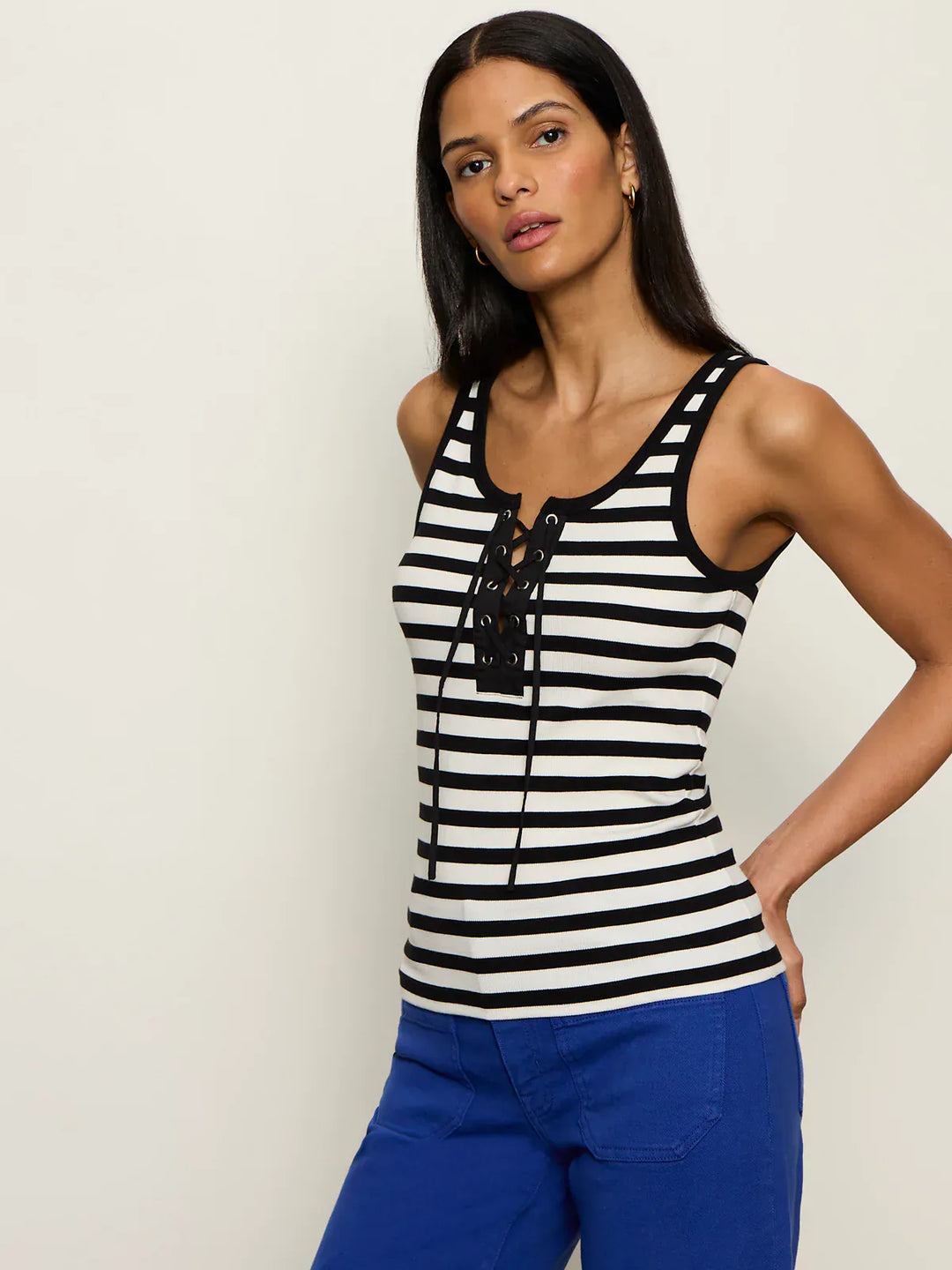 Sanctuary Tank Go-To Lace Up Tank