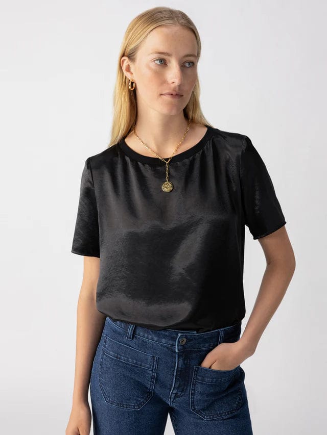 Sanctuary Tee Black / S Timeless Satin Tee