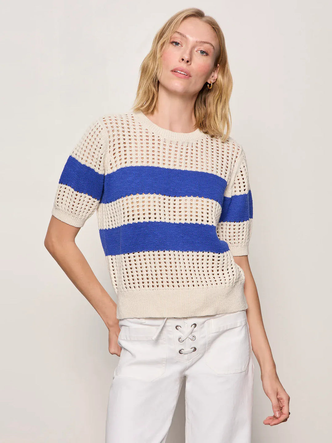 Sanctuary Top Beachside Openwork Tee