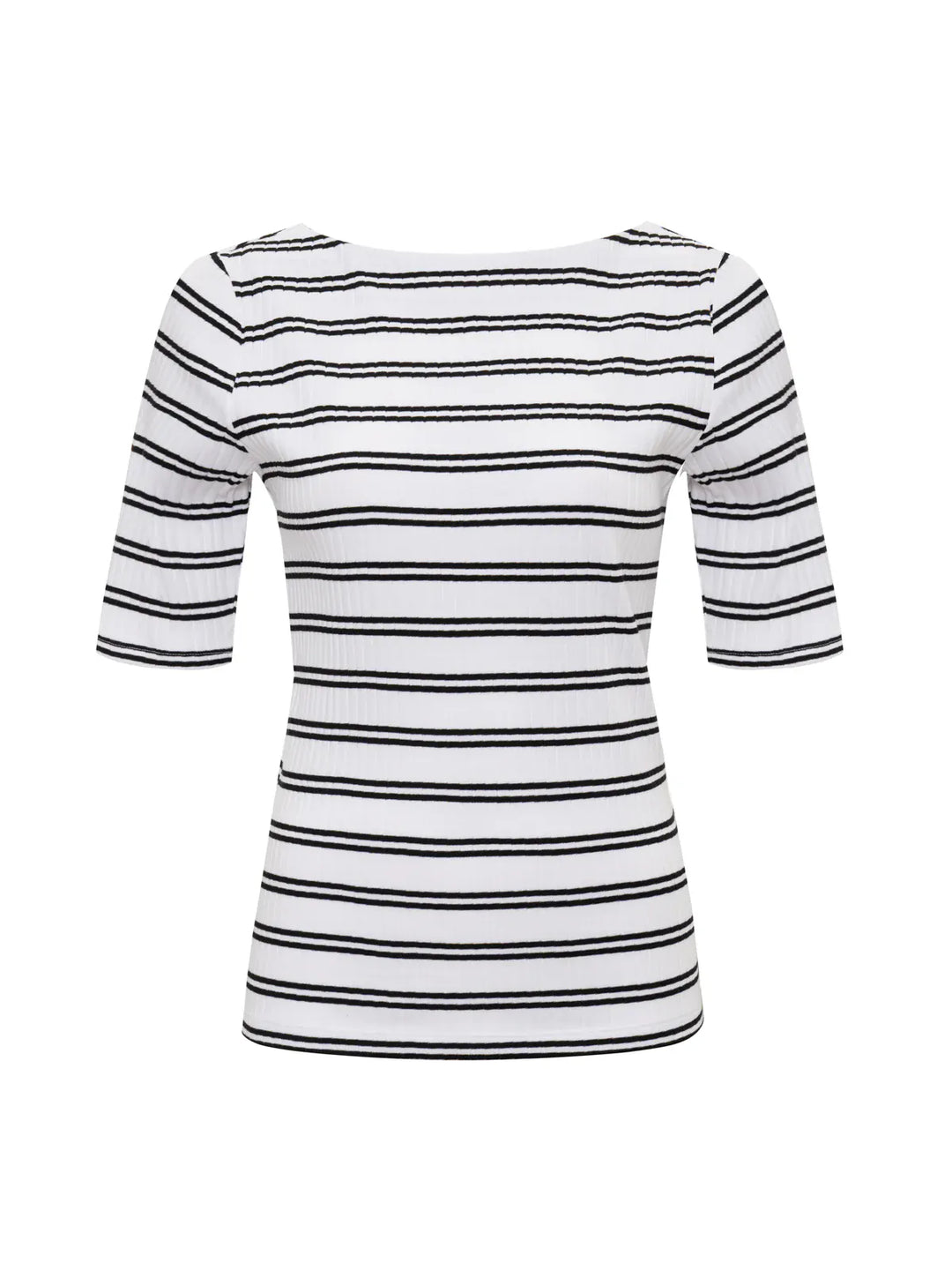 Sanctuary Top Boatneck Ribbed Top