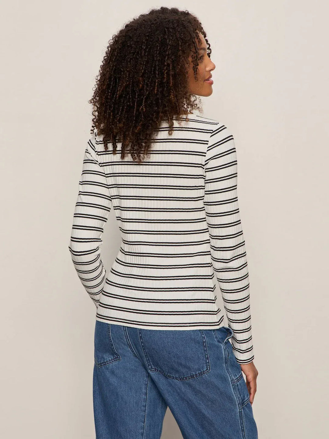 Sanctuary Top Button Front Ribbed Top