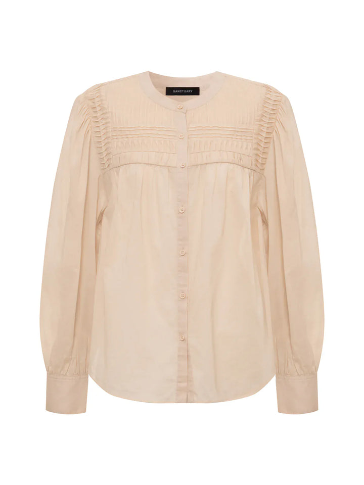 Sanctuary Top Giving The Most Pintuck Shirt