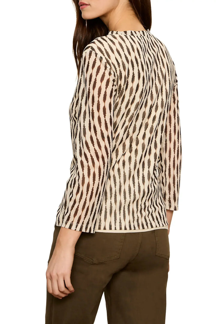 Sanctuary Top Mesh 3/4 Sleeve Top