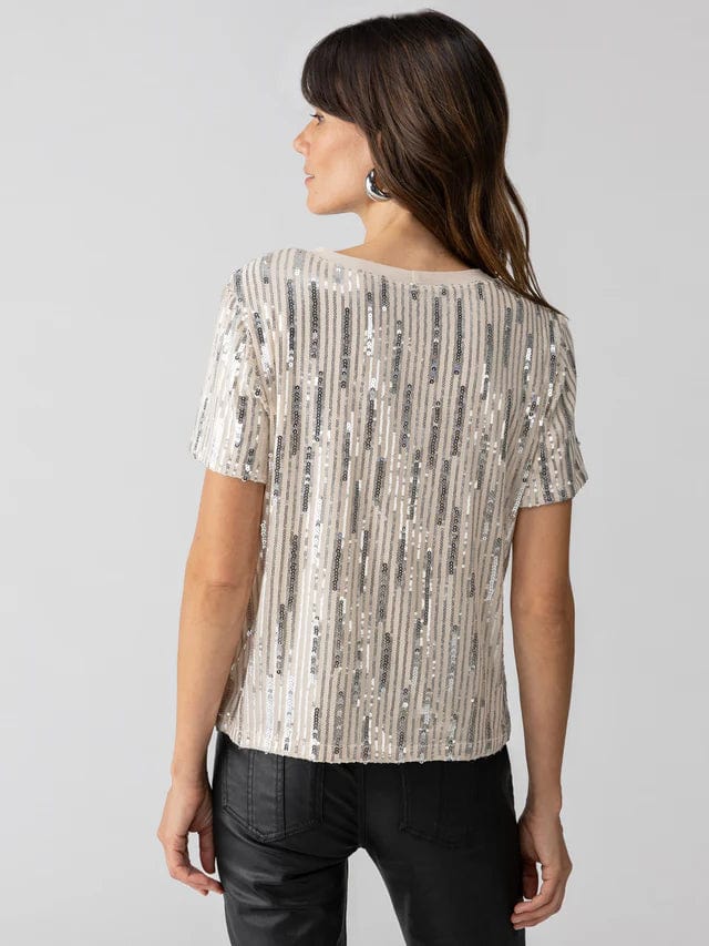 Sanctuary Top Sequin Perfect Tee