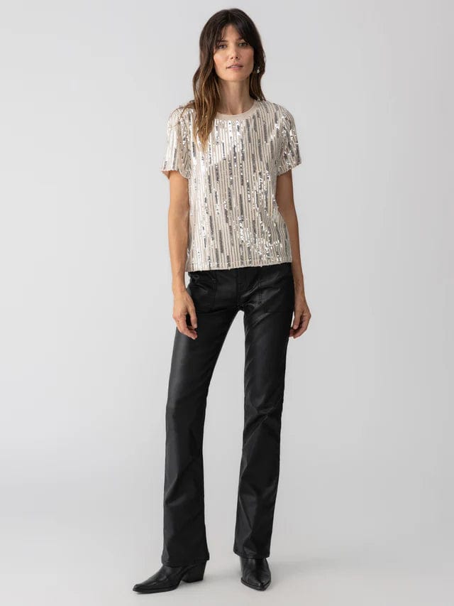 Sanctuary Top Sequin Perfect Tee