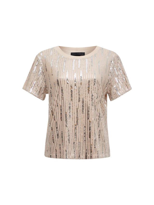 Sanctuary Top Sequin Perfect Tee