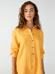 Sanctuary Top Solar Flare / S Relaxed Linen Shirt