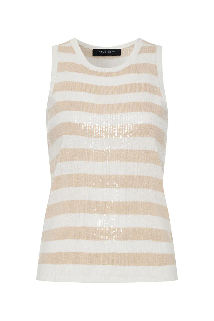 Sanctuary Top Summer Shine Sequin Shell
