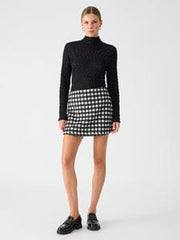 Sanctuary Westend Mini Skirt Brushed Houndstooth