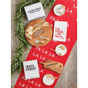 Santa Barbara Decor Eat Drink Merry / 4 Pack Face to Face Napkin Set - Eat, Drink & Be Merry