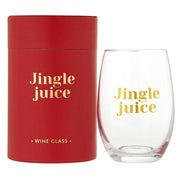 Santa Barbara Drinkware Jingle Juice Holiday Wine Glass