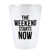 Santa Barbara Drinkware Weekend Starts Now Frost Cup Set
