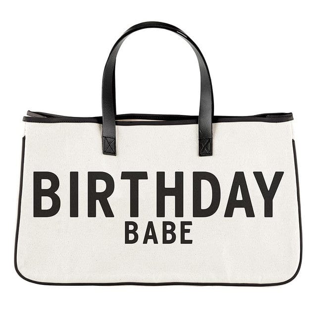 Santa Barbara Tote Birthday Babe Santa Barbara Canvas Tote