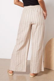 Santuary Pant Artisan Stripe / XS Side Slit Wide Pant