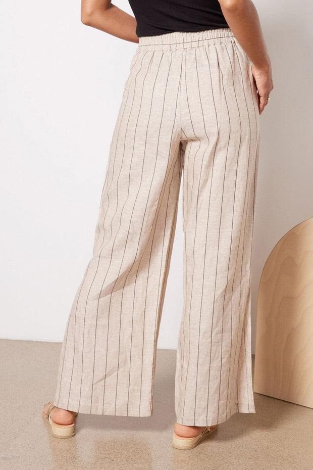 Spring Chic Striped Linen Pants – Lane 201