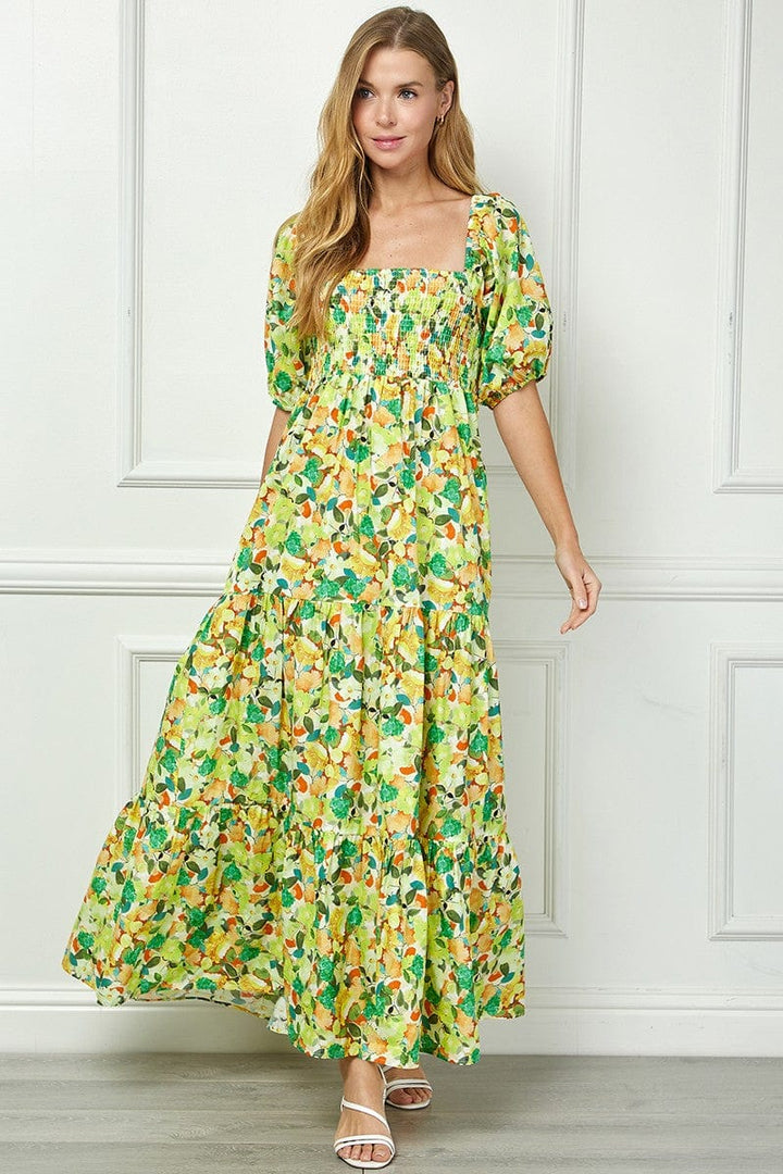 See and be Seen Dress Green / S Hadley Print Midi Dress