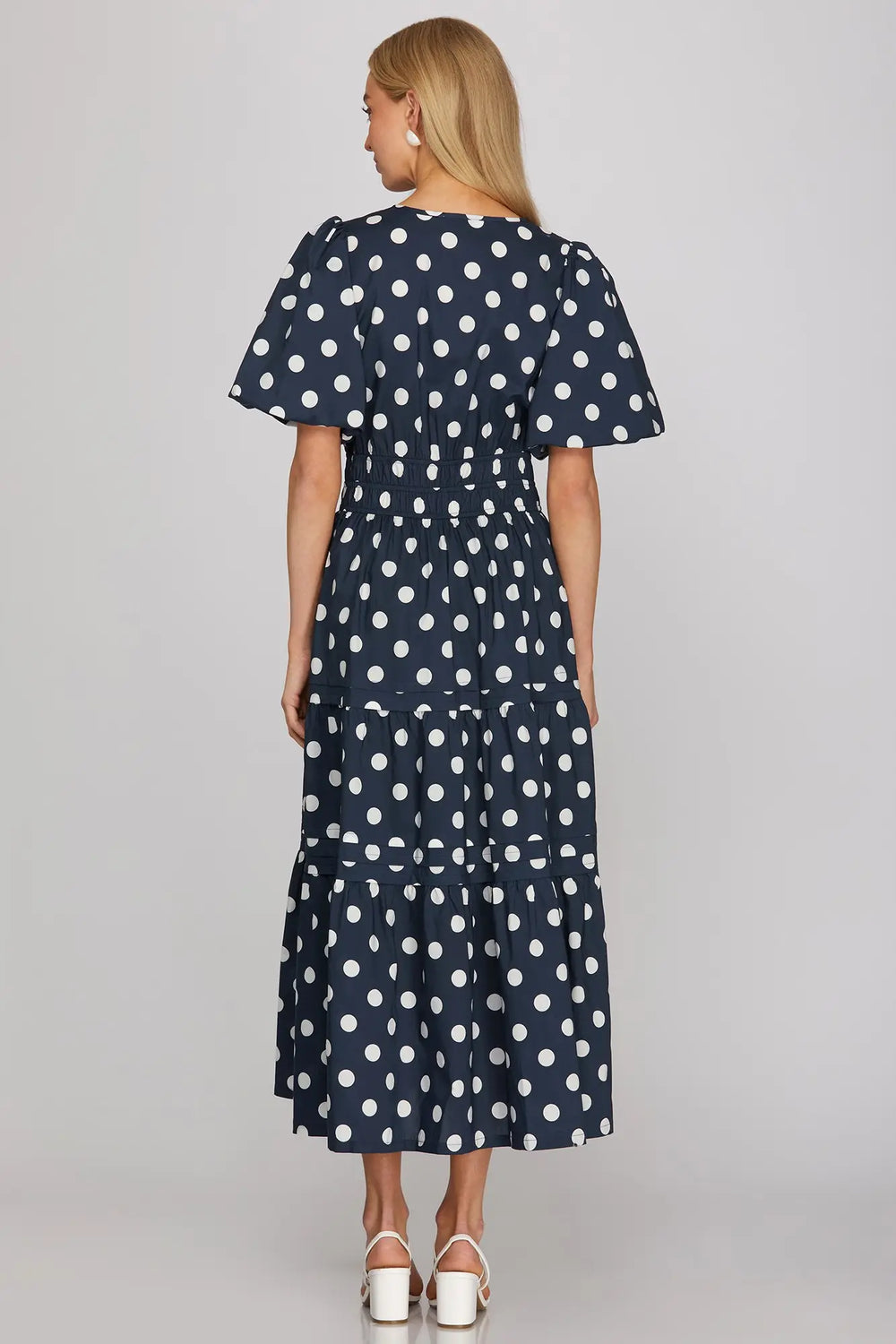 She + Sky Dress Vivian Polka Dot Dress