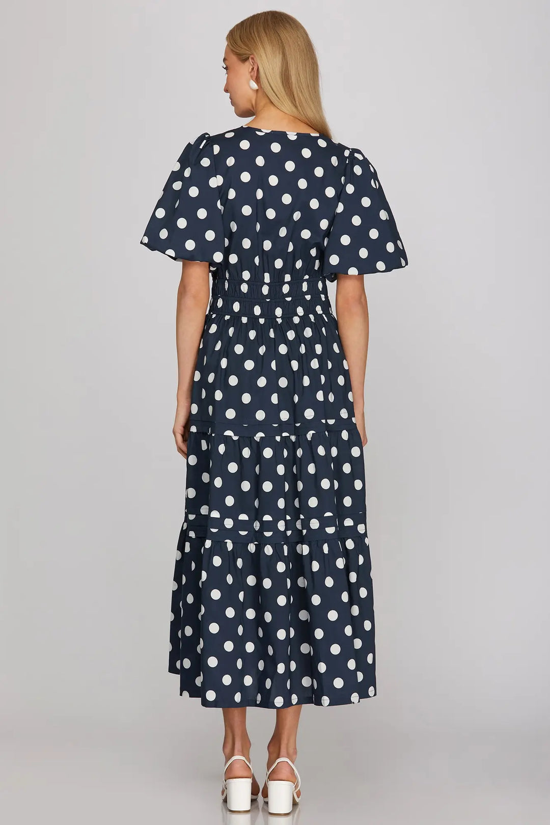 She + Sky Dress Vivian Polka Dot Dress