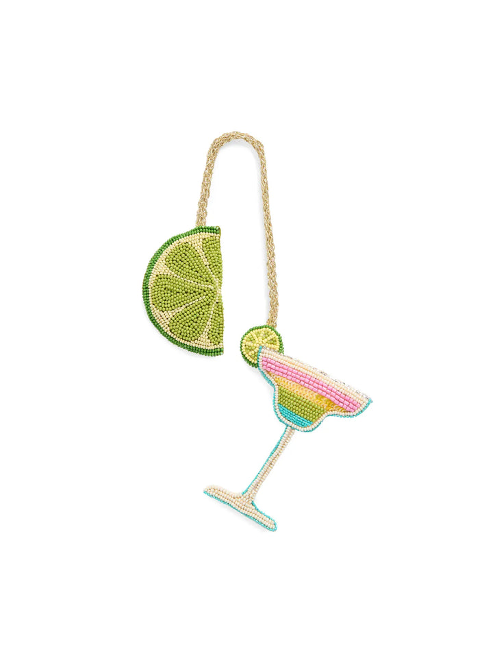 Shiraleah Charm Lime/Margarita Beaded Bag Charm