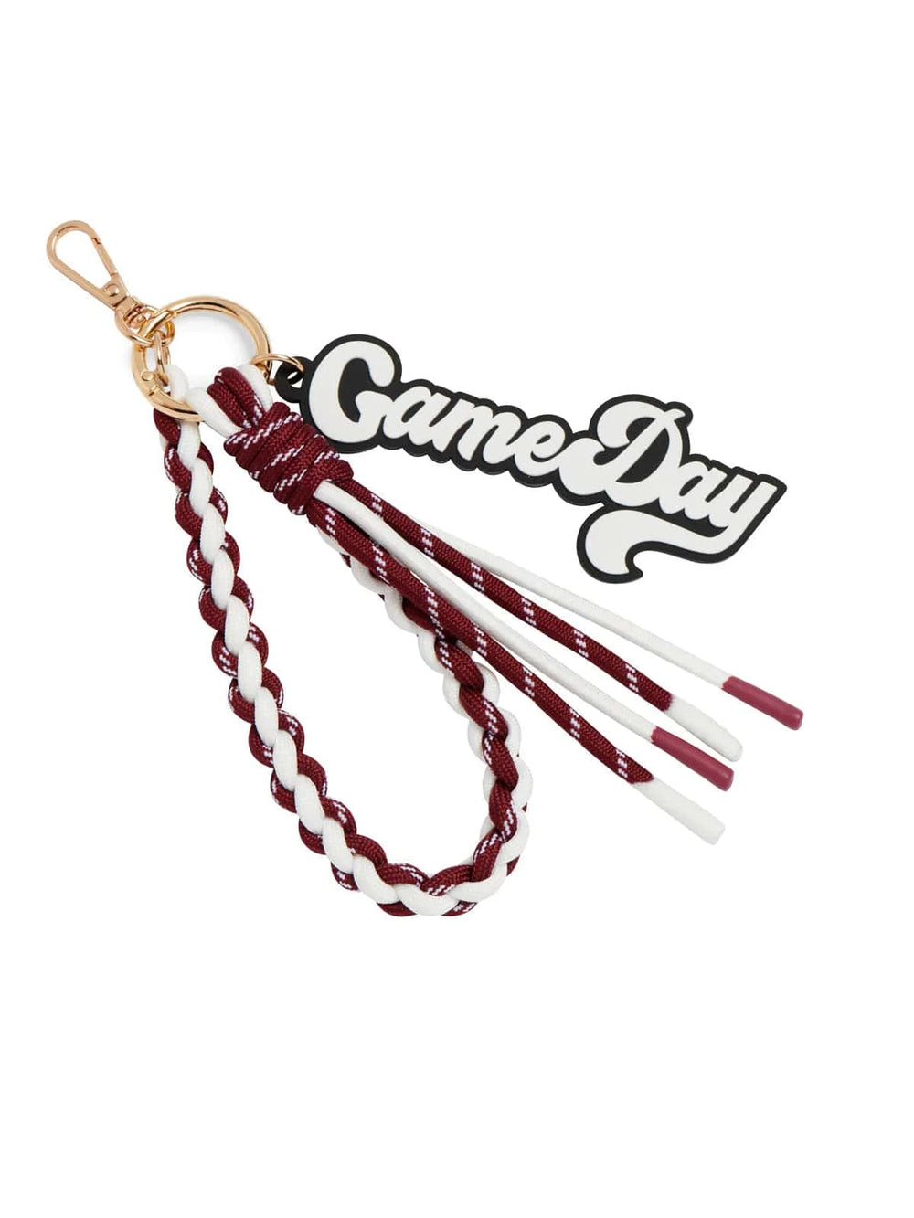Shiraleah Charm Maroon Game Day Bag Charm/Key Ring