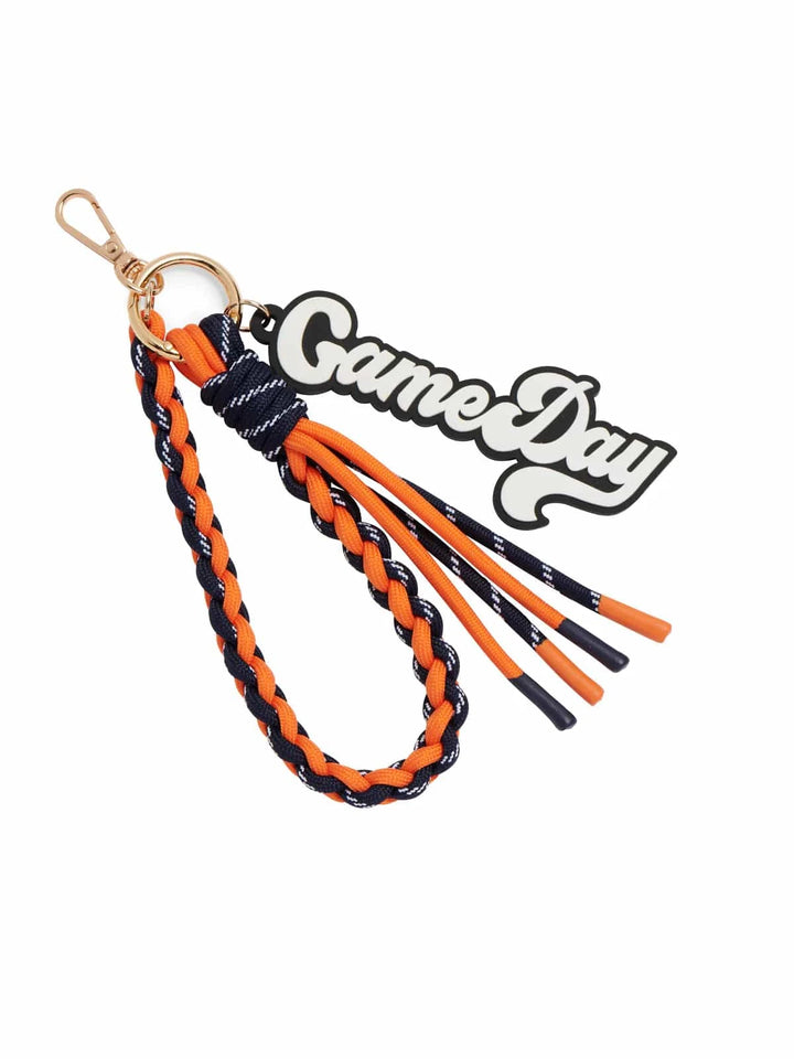 Shiraleah Charm Navy Game Day Bag Charm/Key Ring