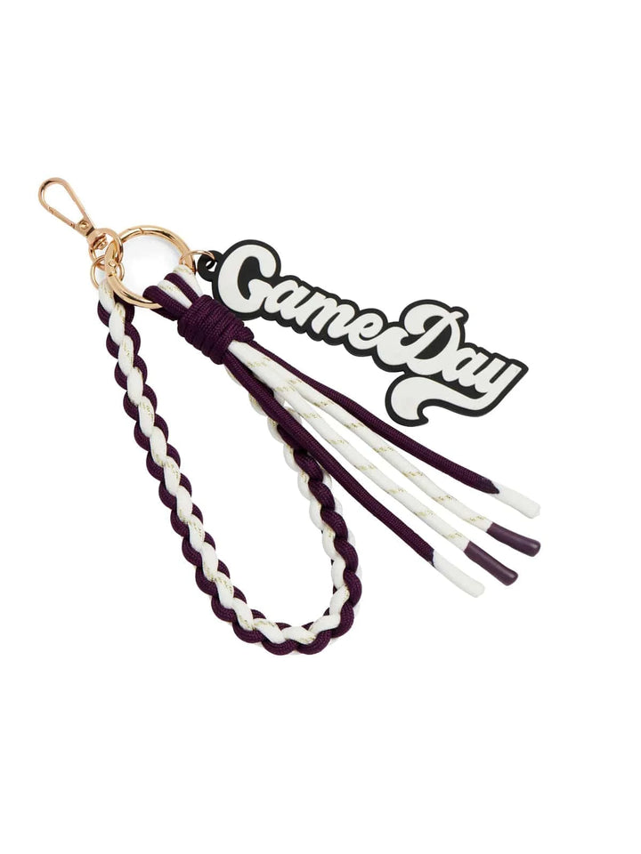 Shiraleah Charm Purple Game Day Bag Charm/Key Ring