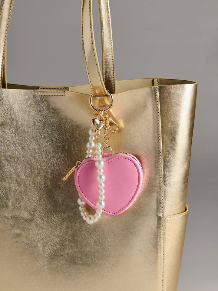 Shiraleah Gift Heart Pouch Bag Charm