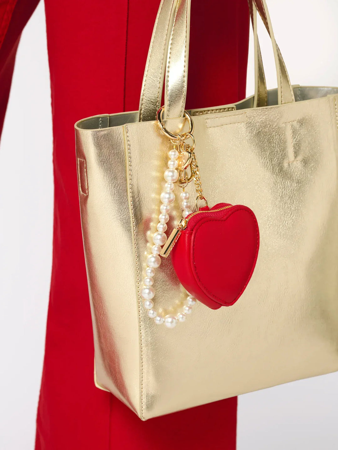 Shiraleah Gift Heart Pouch Bag Charm