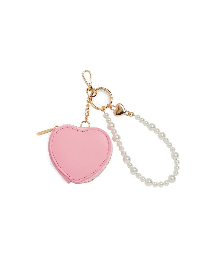 Shiraleah Gift Pink Heart Pouch Bag Charm