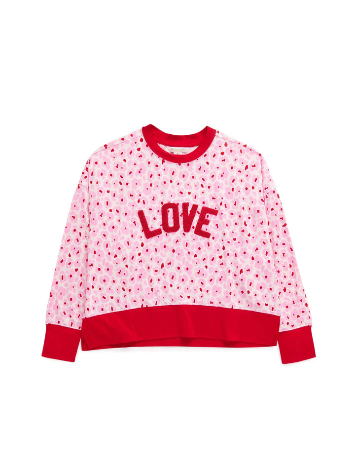 Shiraleah PJ Set Floral "Love" Ultra-Soft Jersey Knit PJ Set