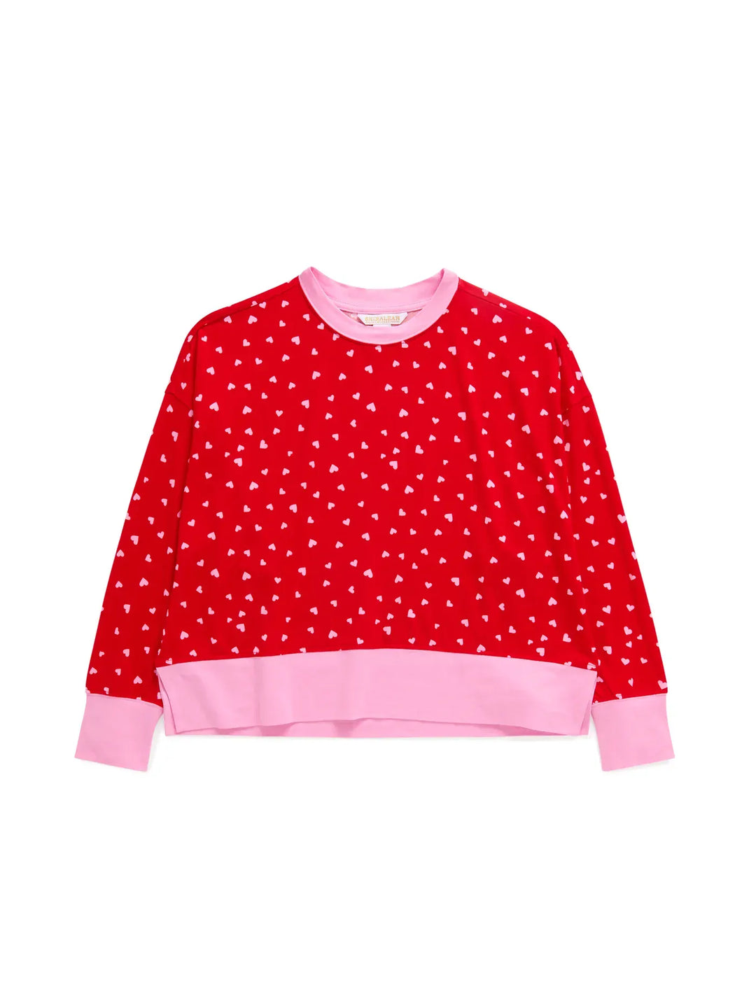 Shiraleah PJ Set Mini Hearts Ultra-Soft Jersey Knit PJ Set