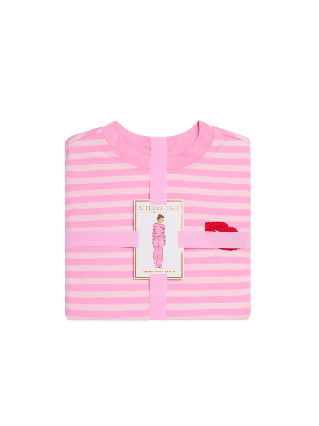 Shiraleah PJ Set Stripe Ultra-Soft Jersey Knit PJ Set