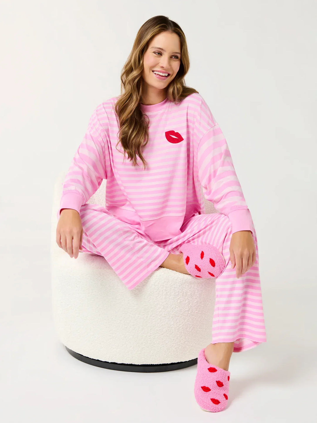 Shiraleah PJ Set Stripe Ultra-Soft Jersey Knit PJ Set