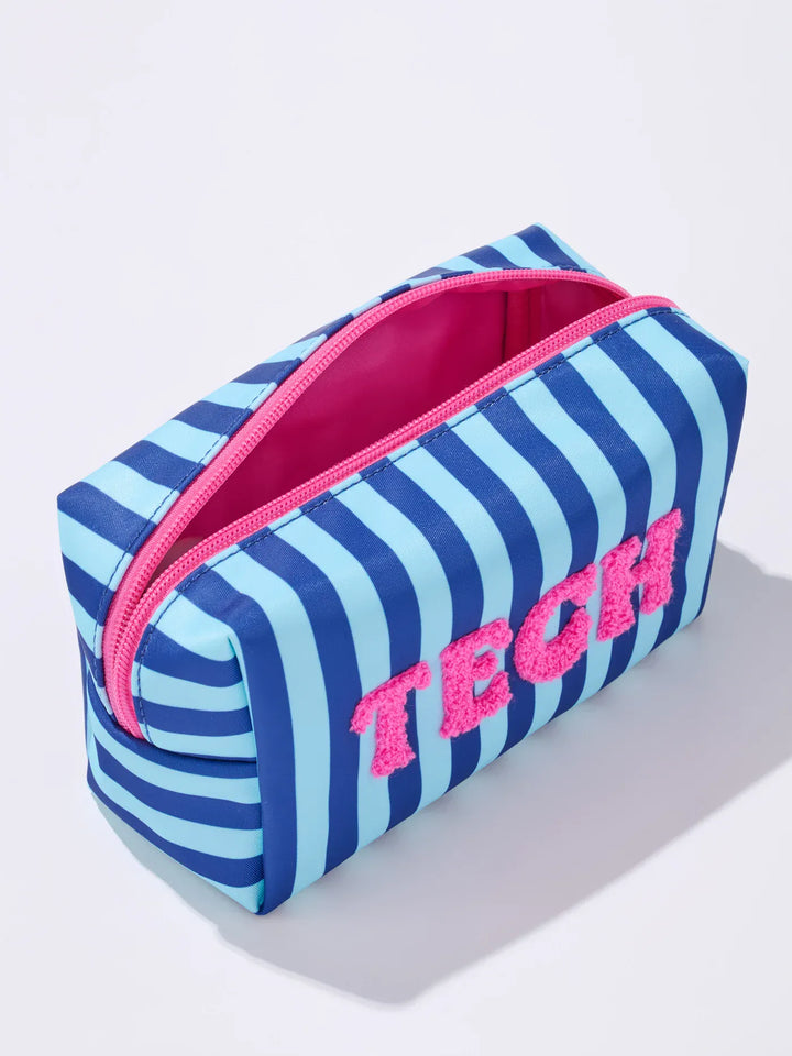 Shiraleah Pouch Blue Tech Small Zip Pouch