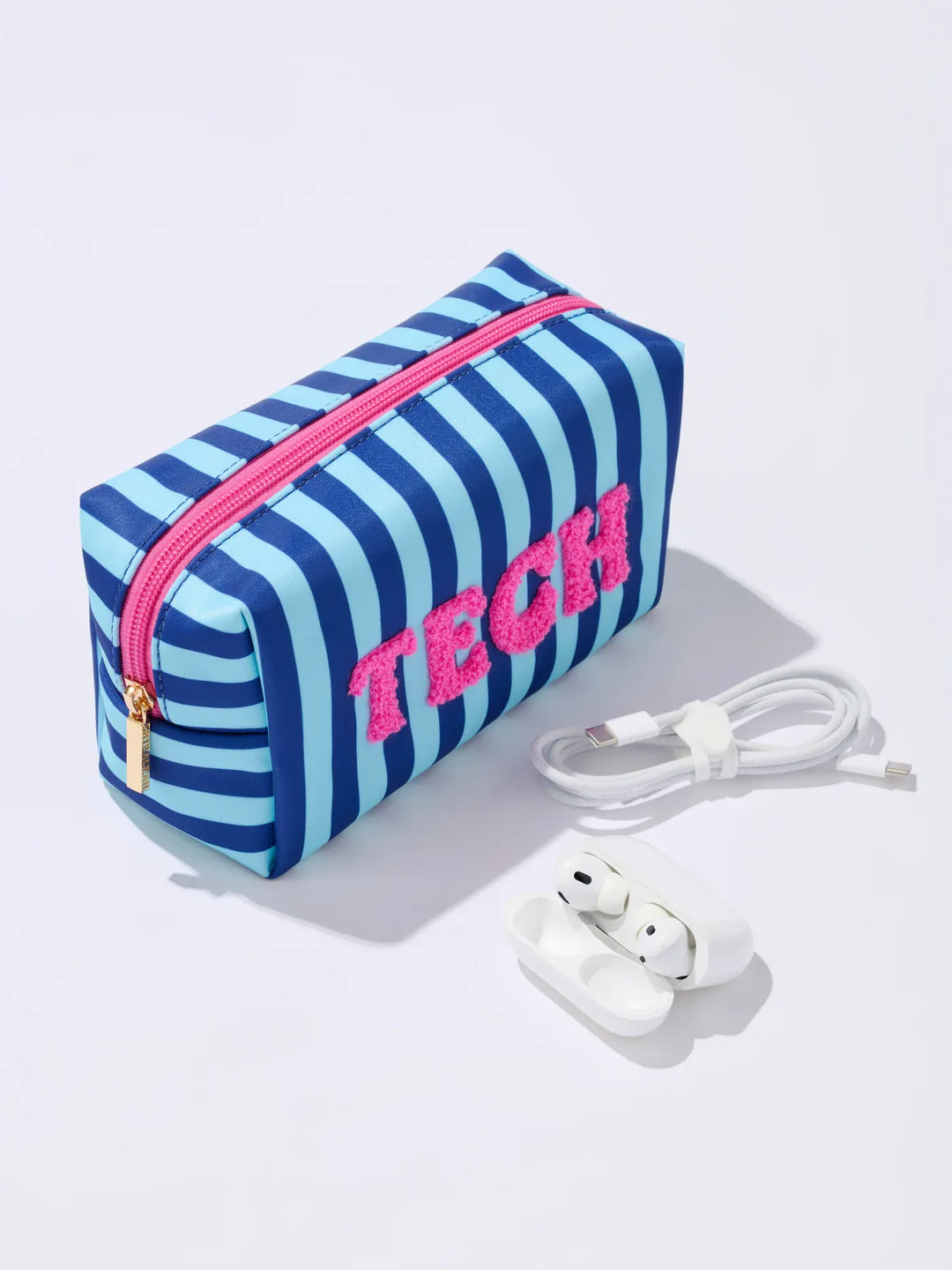 Shiraleah Pouch Blue Tech Small Zip Pouch