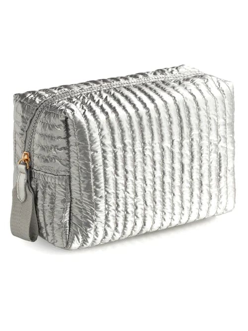 Shiraleah Pouch Silver Logan Large Boxy Cosmetic Pouch