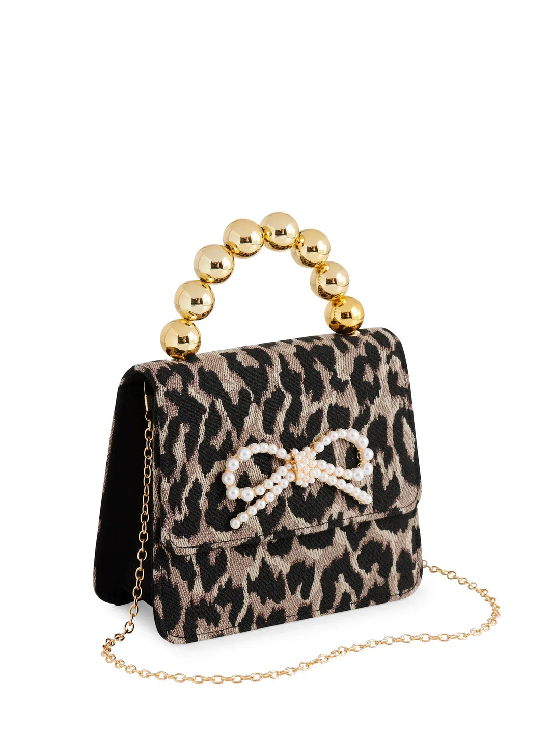 Shiraleah Purse Leopard Maude Mini Top Handle Bag