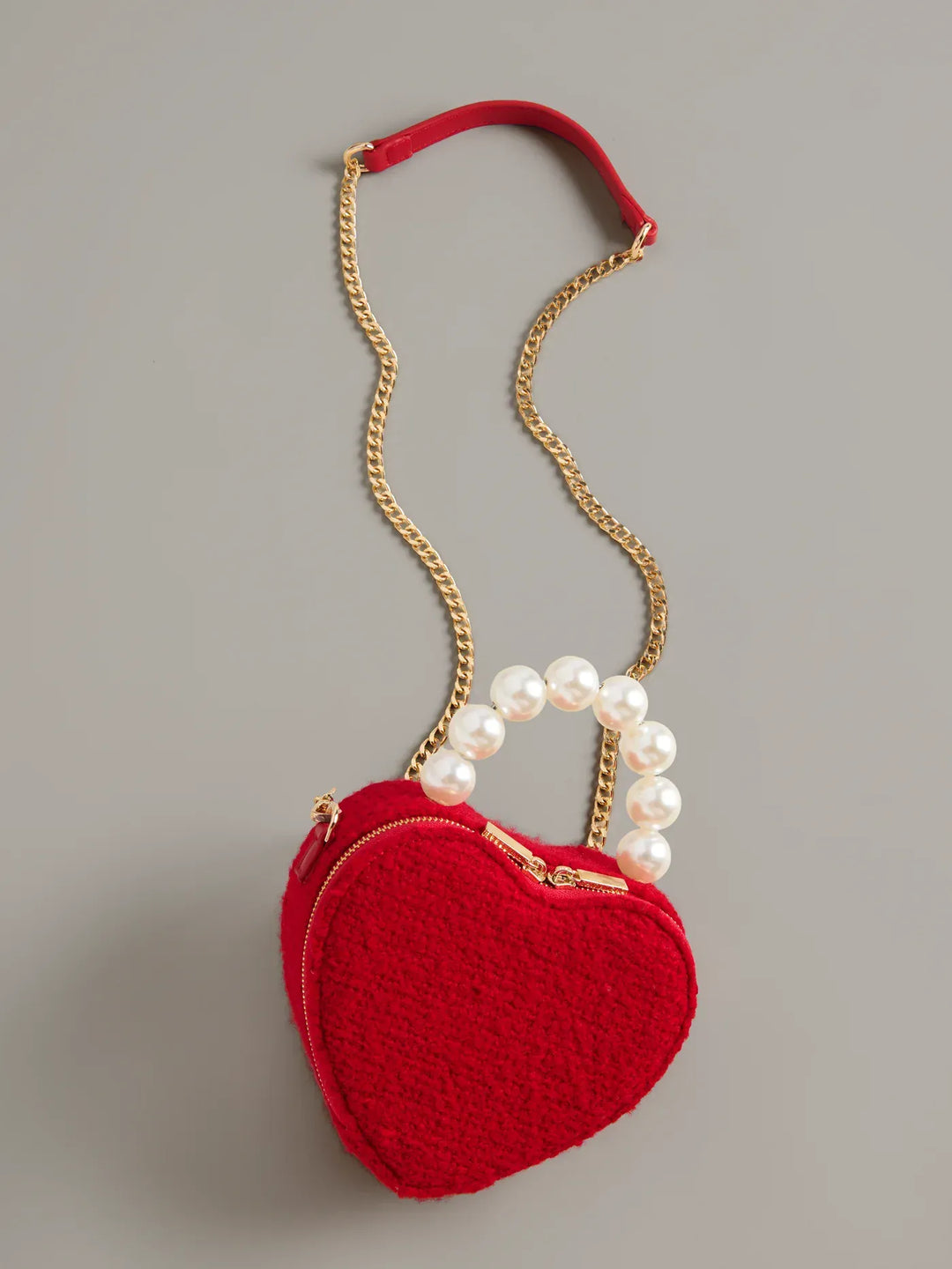 Shiraleah Purse Red Heart Top Handle Bag