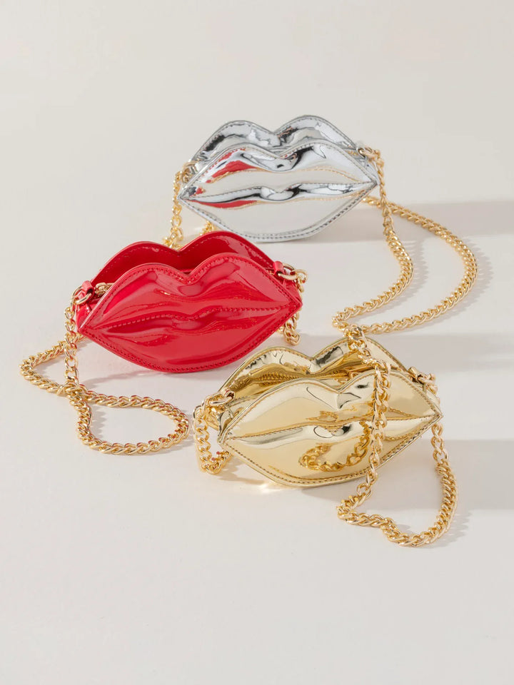 Shiraleah Purse Silver Kiss Mini Bag