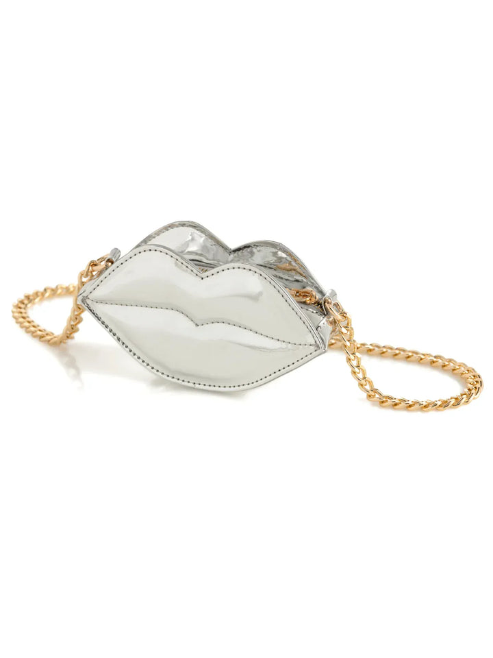 Shiraleah Purse Silver Kiss Mini Bag