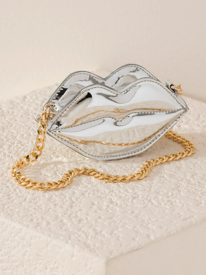 Shiraleah Purse Silver Kiss Mini Bag