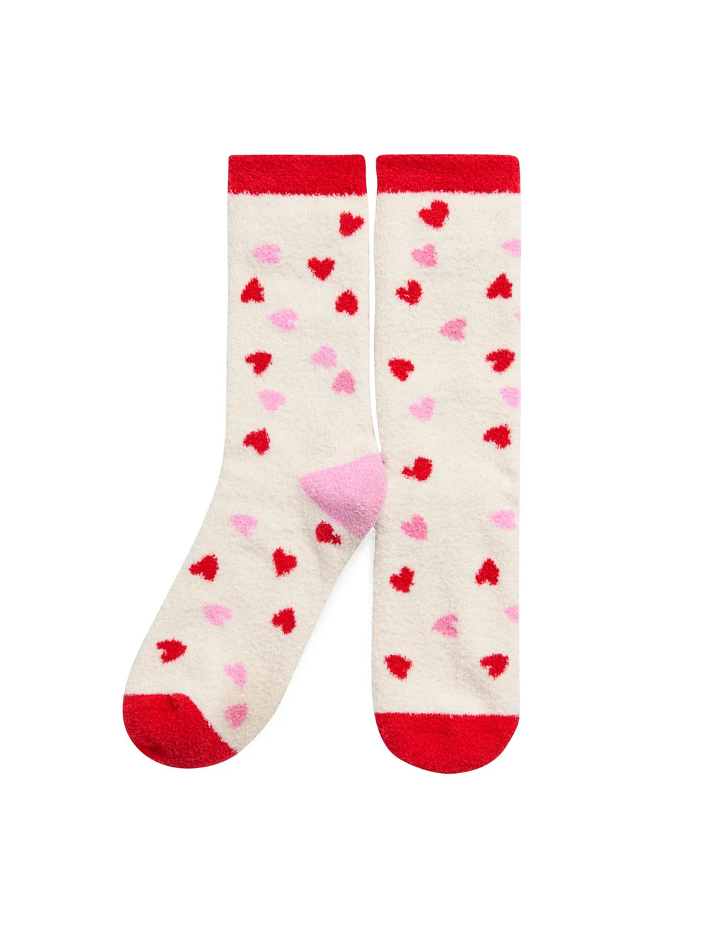 Shiraleah Socks Ivory Candy Heart Socks