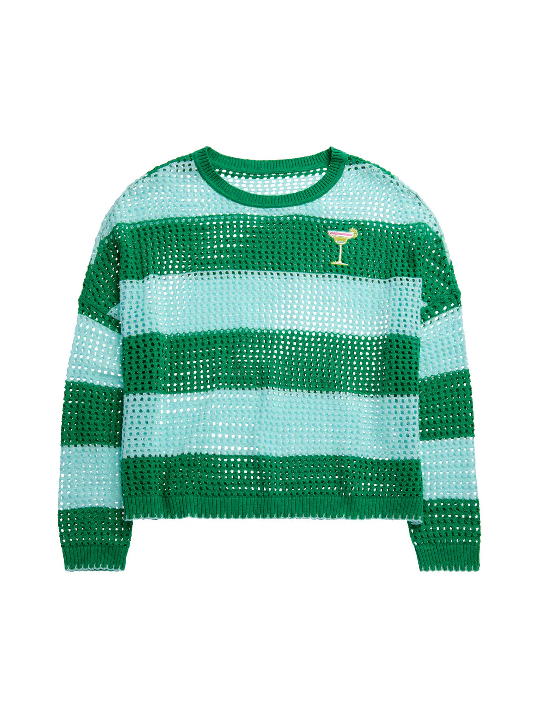 Shiraleah Sweater Margarita Striped Mesh Sweater