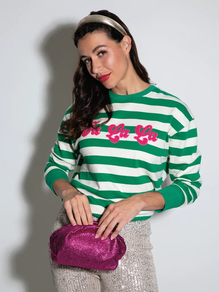 Shiraleah Sweatshirt Green / S Fa La La Sweatshirt