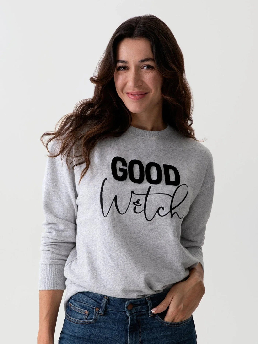 Shiraleah Sweatshirt Heather Grey / S Good Witch Sweatshirt