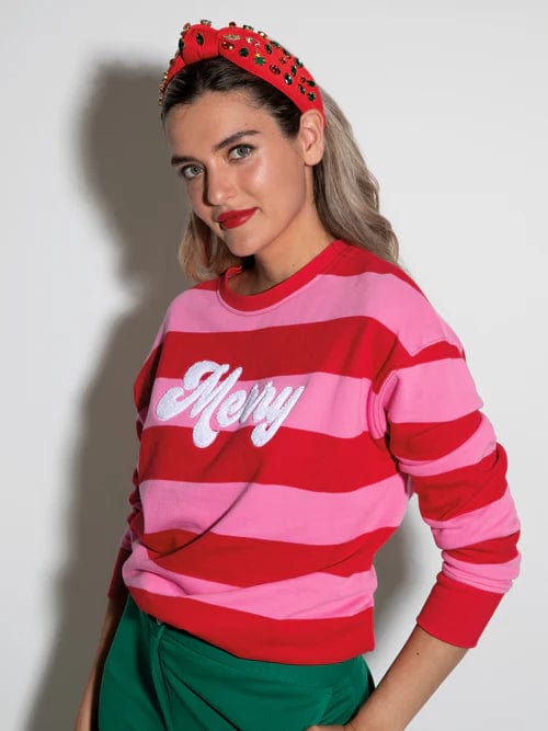 Shiraleah Sweatshirt Merry Stripe Sweatshirt